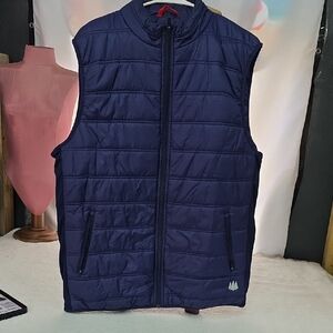Men's Navy Blue Puffer Vest